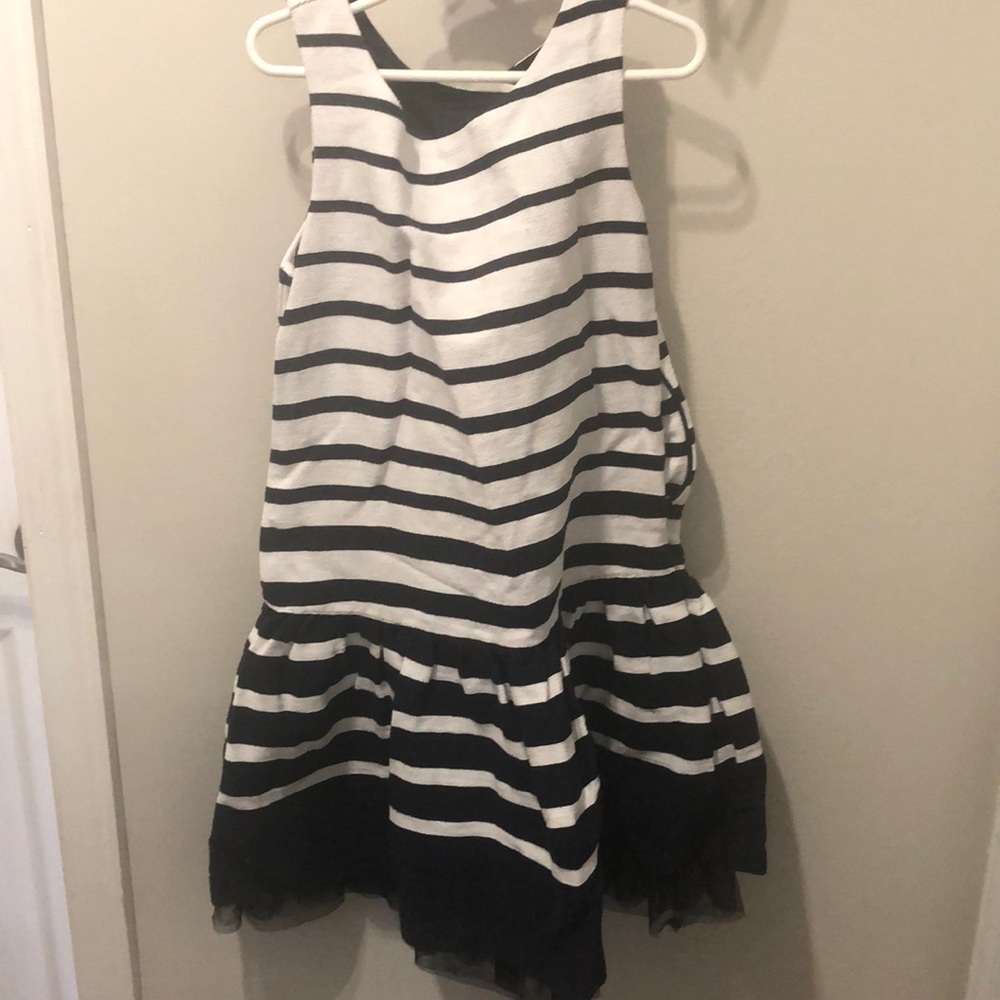 Gap Kids-Girls dress-Navy Blue&white stripes.